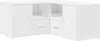 A white corner shelving unit with doors and drawers. Anteprima dell’immagine prodotto