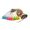 A multi-colored pendant light fixture with ten individual lamp holders, coiled together with a white ceiling rose. Anteprima dell’immagine prodotto