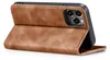 A brown flip case for an iPhone 13 Pro Max is shown on a white background. Produktbild-Vorschau