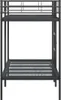 vidaXL Lit superposé sans matelas noir 90x200 cm acier Voir les images du produit 6