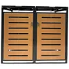 abc HOME Mülltonnenbox 2er Set 240L Metall Anthrazit Produktbild-Vorschau 5