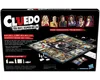 The back of a Cluedo board game box is shown, displaying the game board, characters, and game description. Produktbild-Vorschau