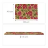 Relaxdays Fußmatte Kokos, Rosen-Motiv, Fußabtreter 40x60 Produktbild-Vorschau 4