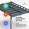Blumfeldt Pergola 3x4 m, Wetterfestes Polyesterdach & Produktbild-Vorschau 5