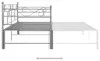 vidaXL Tagesbett Ausziehbar Grau Metall 90x200 cm Produktbild-Vorschau 6