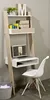 A ladder-style bookshelf with an integrated desk, set against a plain wall. Podgląd zdjęcia produktu