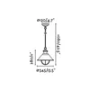 Faro 71139, Glas, Metall, IP33, I, 1 Glühbirne(n), E27, 11 Produktbild-Vorschau 8