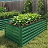 2er-Set Hochbeet 240x120x54cm Metall Ovales Gartenbeet, Produktbild-Vorschau 2