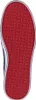 The sole of a navy blue sneaker with a red patterned sole. Náhled obrázku produktu