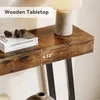 A close-up of a wooden tabletop with a lamp and books on it, showing a measurement of 4.33 inches. Podgląd zdjęcia produktu