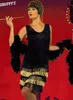 A woman in a 1920s flapper costume holding a cigarette holder. Produktbild-Vorschau
