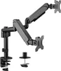 Gembird Doppel Monitorarm 17-32 Zoll, bis 9 kg pro Monitor Produktbild-Vorschau 1