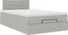 vidaXL Ottomanische Bett mit Matratze Hellgrau 120x190 cm Produktbild-Vorschau 5