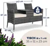 Casaria Panchina da Giardino Polyrattan Resistente Anteprima dell’immagine prodotto 5