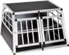 tectake® box doppio per il trasporto di cani con parete Anteprima dell’immagine prodotto 19