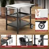 Royal Gourmet Outdoor Grilltisch, 3-Etagen Servierwagen mit Produktbild-Vorschau 6