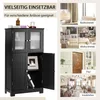 Armoire de salle de bain COSTWAY avec portes vitrées et Voir les images du produit 7