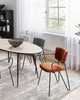 BELIANI Set aus 2 Esszimmerstühlen Orange Polyester Produktbild-Vorschau 4