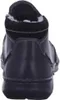 The back view of a black leather boot. Voir les images du produit