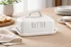 Keramik Butterdose mit Deckel | 23x12x12 cm | elegantes Produktbild-Vorschau 2