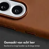 Accezz Vintage Leather Magsafe Backcover voor de Samsung Podgląd zdjęcia produktu 2