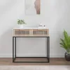 vidaXL Konsolentisch Weiß 80x30x75 cm Holzwerkstoff und Produktbild-Vorschau 2