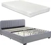 A mattress is shown above a bed frame with drawers. Produktbild-Vorschau