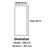 Oversize Damen Winter Schal – 100% Viskose, Woll Weiß, Produktbild-Vorschau 2