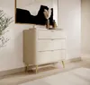 Selsey OVAL - Kommode mit 3 Schubladen, Beige, 92 cm Produktbild-Vorschau 3