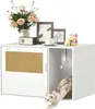 PawHut Katzenschrank, Katzentoilette mit Loch, Katzenklo Produktbild-Vorschau 1