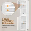 Yaheetech Badezimmerschrank schmal 170 cm Hochschrank Produktbild-Vorschau 6