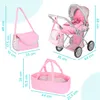 Malplay Carrozzina per bambole Passeggino Gondola 3in1 Anteprima dell’immagine prodotto 2