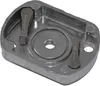 A close-up, angled view of a metal starter plate for a motor-powered tool. Produktbild-Vorschau
