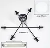 Fossobiubo Deckenlampe aus Metall/Glas in Schwarz/Weiß Produktbild-Vorschau 5