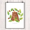 Mr. & Mrs. Panda Bild Bär König DIN A1 - Weiß - Geschenk, Produktbild-Vorschau 2