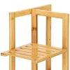 Close-up view of a wooden plant stand. Náhľad obrázku produktu
