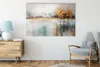 Plátno nástenné maľby do spálne zlaté stromy jazero 80x120 Náhľad obrázku produktu 3