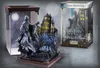A Harry Potter Dementor diorama with a castle on a rocky base, displayed next to its packaging. Náhľad obrázku produktu