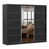 Armoire à portes coulissantes Armoire 250cm noir/noir avec Voir les images du produit 3