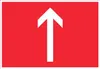 Richtungspfeil hoch Schild waagerecht weiss rot Pfeil A0 Produktbild-Vorschau 1