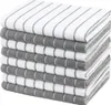 Geschirrtücher 8er-Set Microfaser 45 x 65 cm Grau und Weiß Produktbild-Vorschau 1