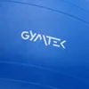 A close-up of a blue Gymtek exercise ball with the brand logo visible. Voir les images du produit