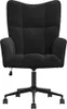 vidaXL Relax křeslo Black Velvet Náhled obrázku produktu 2