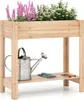 COSTWAY Letto da giardino rialzato con ripiano e scomparti Anteprima dell’immagine prodotto 1