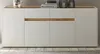 Sideboard "Center" in weiß mit Wotan Eiche, Kommode 4-türig Produktbild-Vorschau 2
