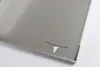 A close-up shot of a stainless steel grill accessory with a cut-out longhorn logo. Produktbild-Vorschau