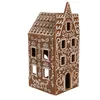 Clayre & Eef Portacandele Casa di pan di zenzero 7x7x17 cm Anteprima dell’immagine prodotto 3