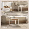 HOMCOM 2er-Set Couchtisch, Eckiger Beistelltisch, Produktbild-Vorschau 4
