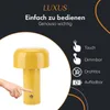 Luxe - Lampe à poser Touch - Luna - Jaune - H20 x Ø10 Voir les images du produit 2