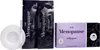 A product shot of menopause self-tests, including two sealed test kits, a single test strip, and a product box. Produktbild-Vorschau